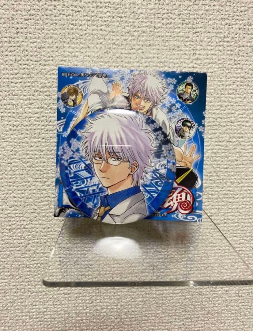 大銀魂展 坂田銀八 原作絵 缶バッチ 坂田銀時 3年Z組 銀八先生