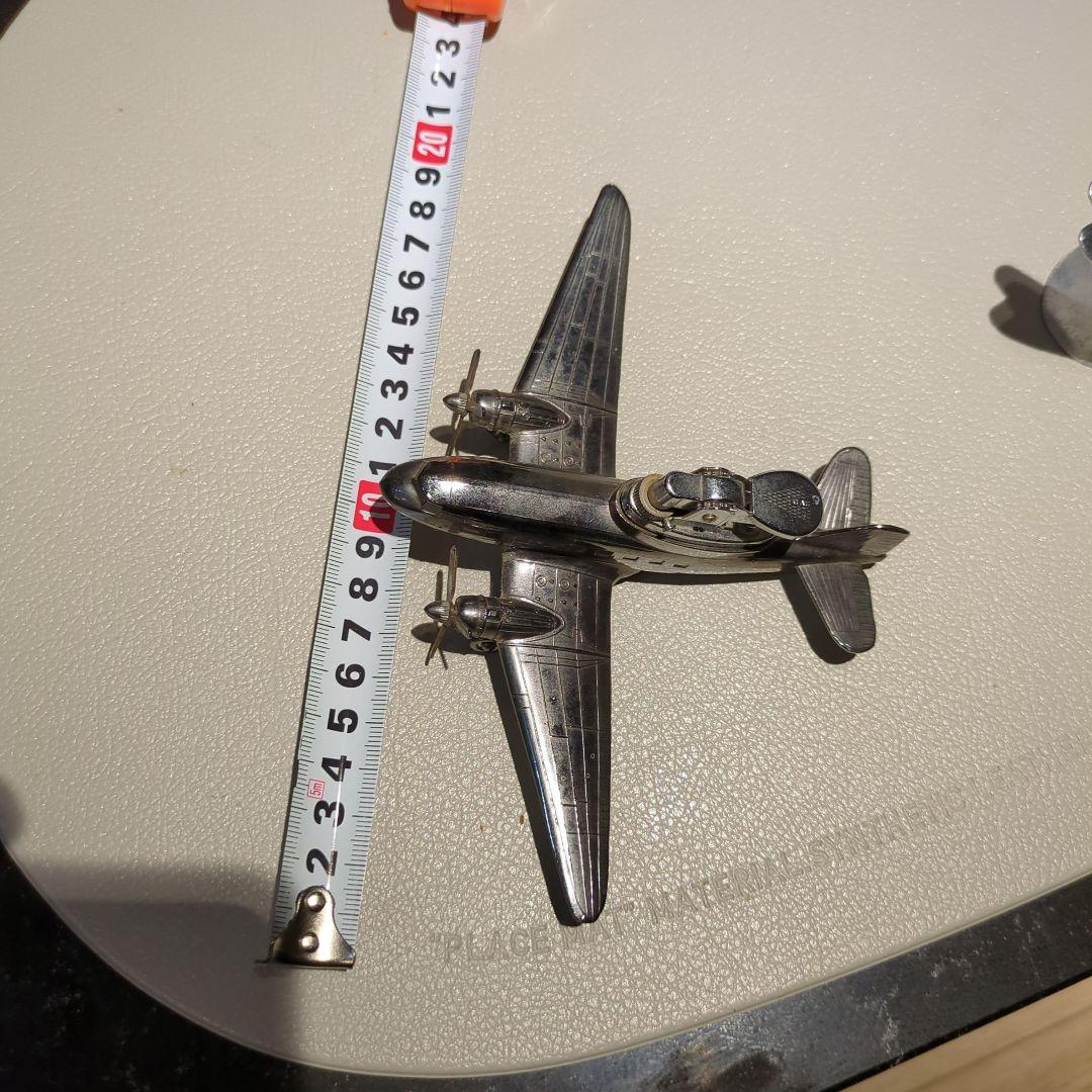 航空機型ライター メタル製 約10cm