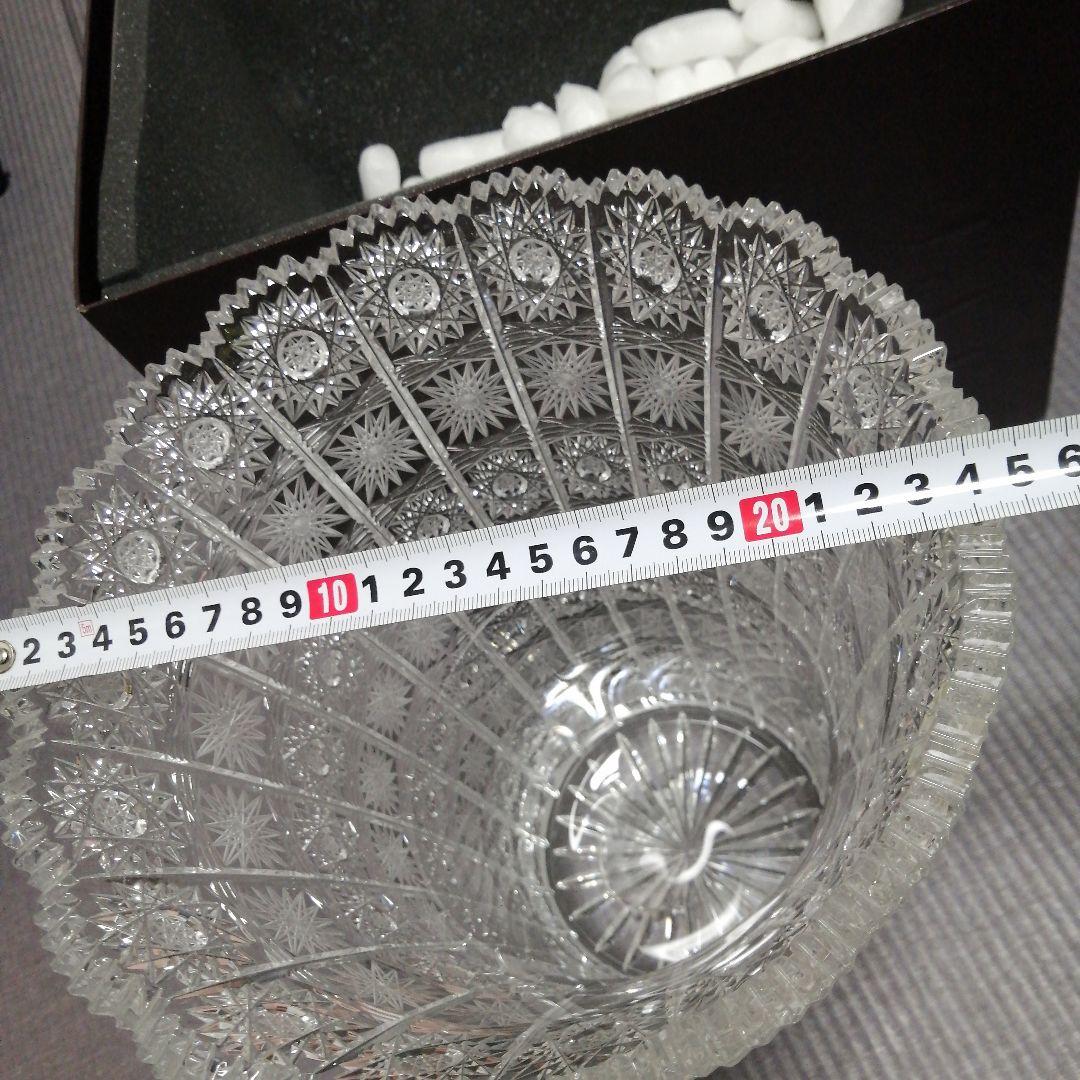 ボヘミアガラス 花瓶 フラワーベース 500PK