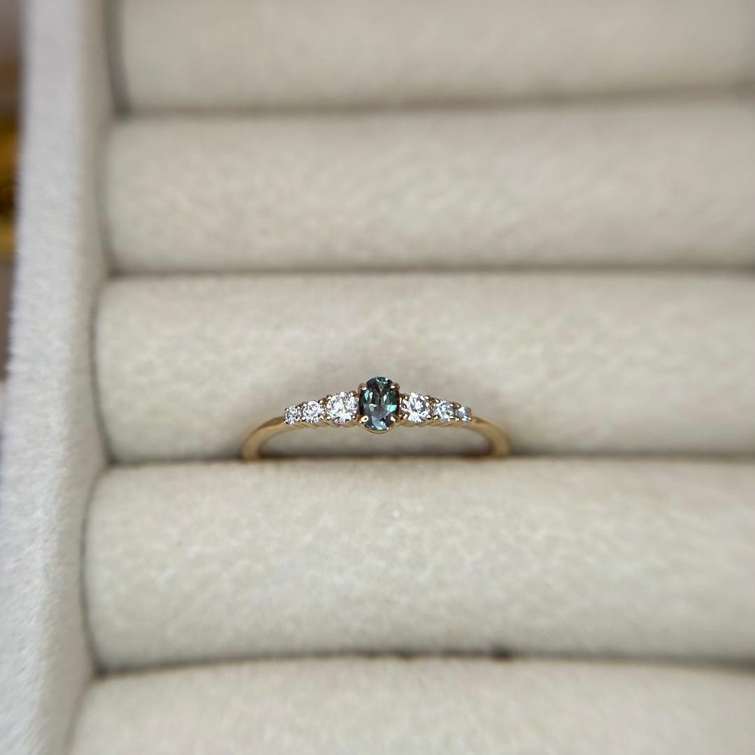 ぱ*ん様 K18 アレキサンドライトリング 11号