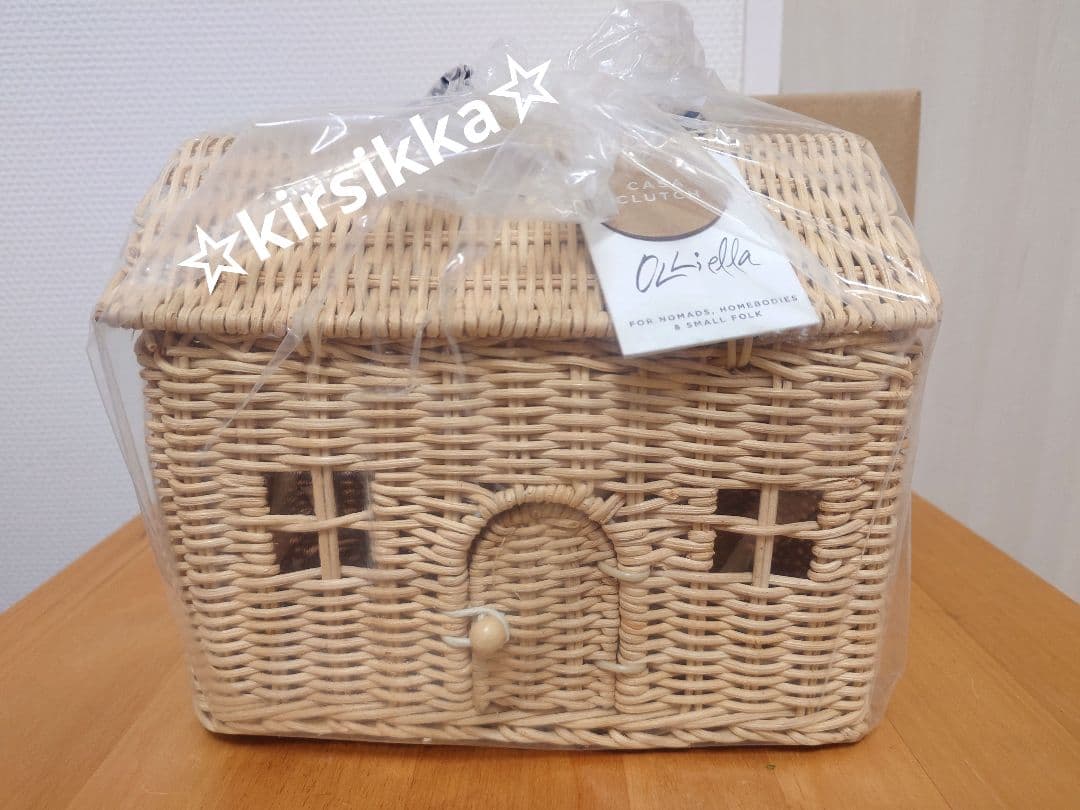 新品　olliella casa clutch straw かごバッグ　オリエラ