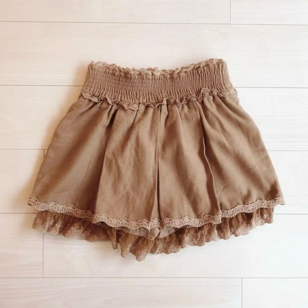 LIZ LISA ブラウン キュロットスカート 姫系