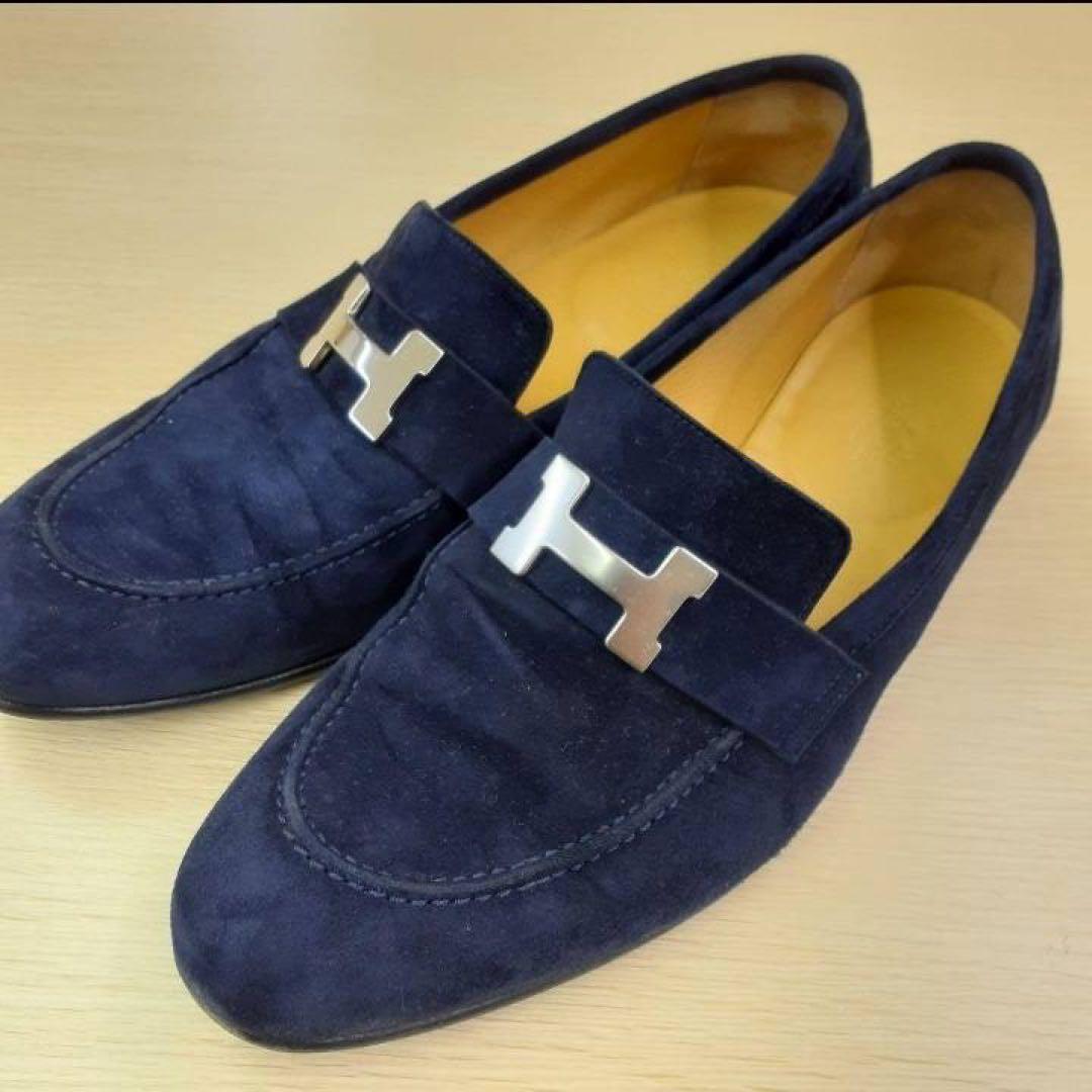 ★HERMES 正規品 シューズ スウェード エルメス