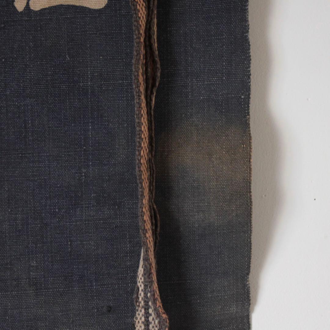 古い カメヤマローソク 前掛け 古道具 アンティーク 古布 亀山ローソク