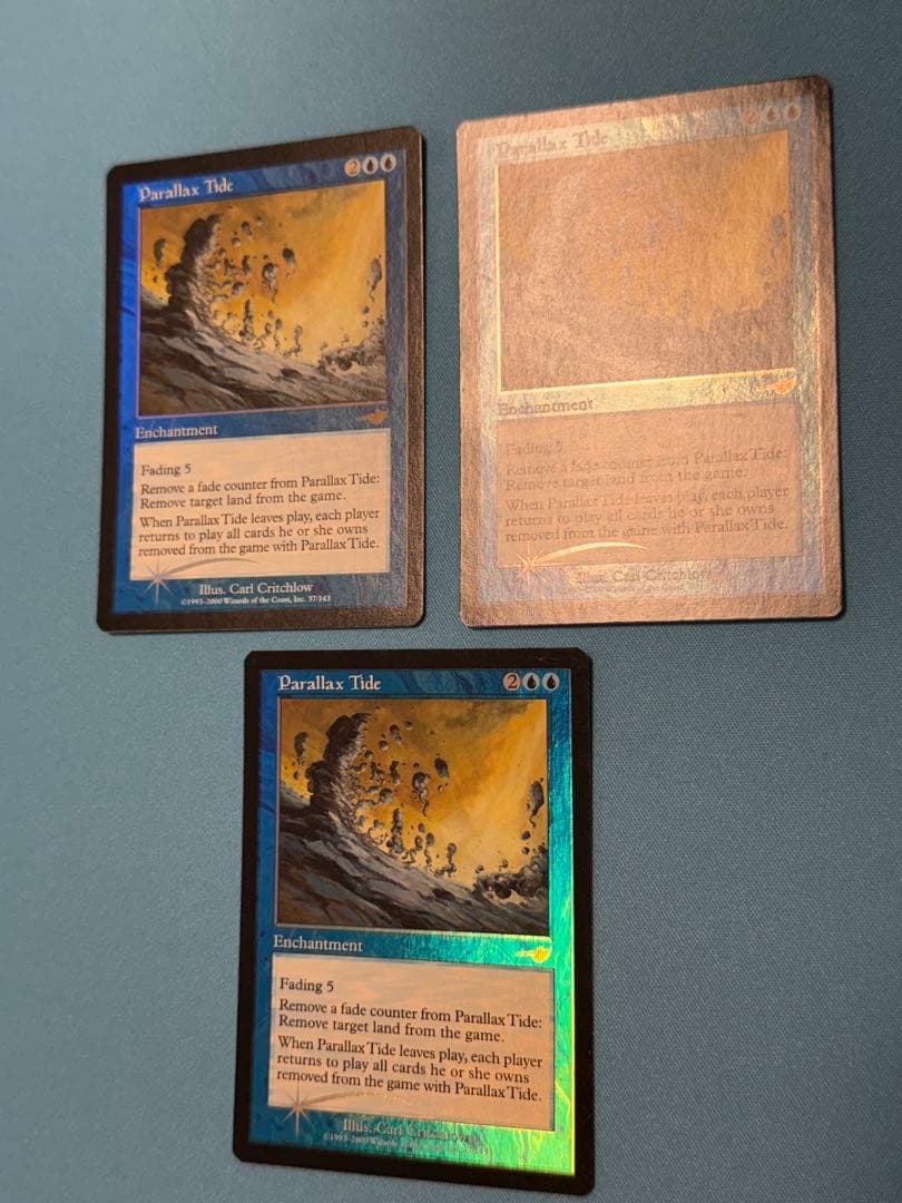 パララクスの潮流　英語foil 3枚セット