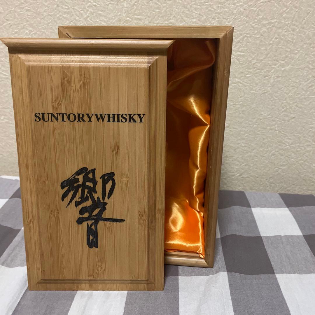 SUNTORY 竹製ウイスキーケース空箱