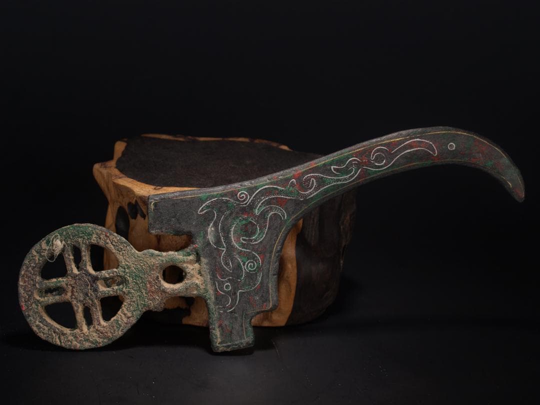 中国清銅器　唐時代ベルトの金具　激安骨董品 AK499A3-5