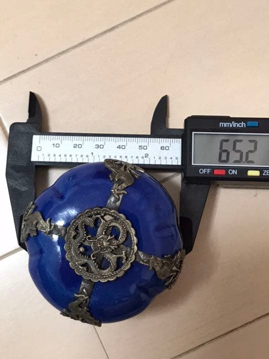 光緒年製　足銀　香合？　時代本物