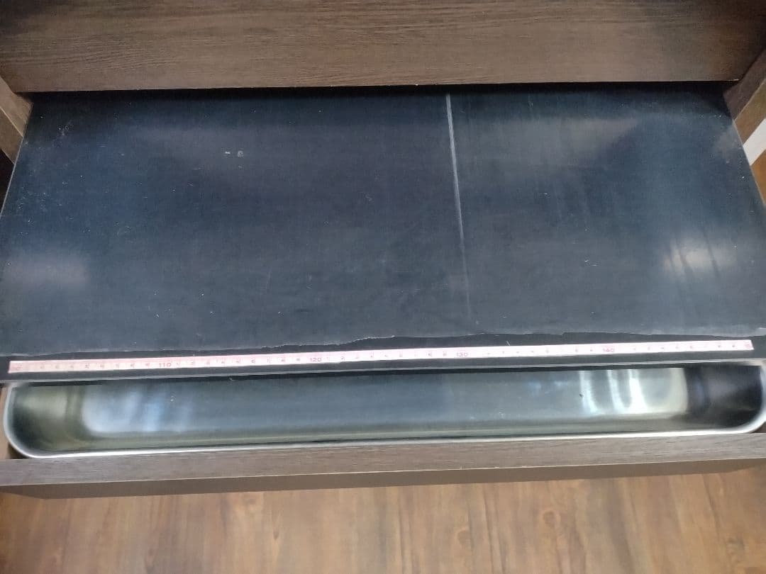 スリーティー 彫金デスク 彫金机 袖なし ウォルナットカラー