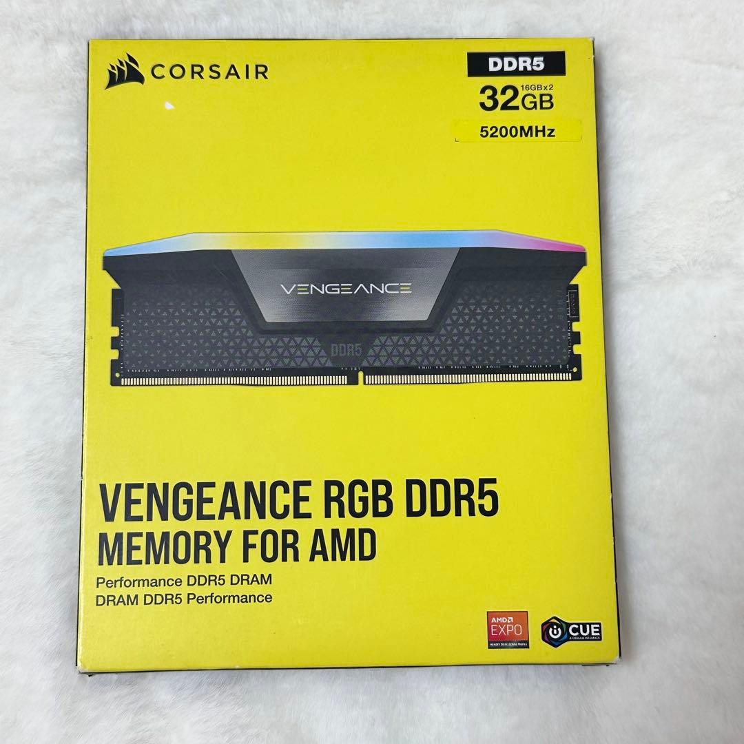 メモリー Corsair Vengeance RGB DDR5 32GB 5200MHz