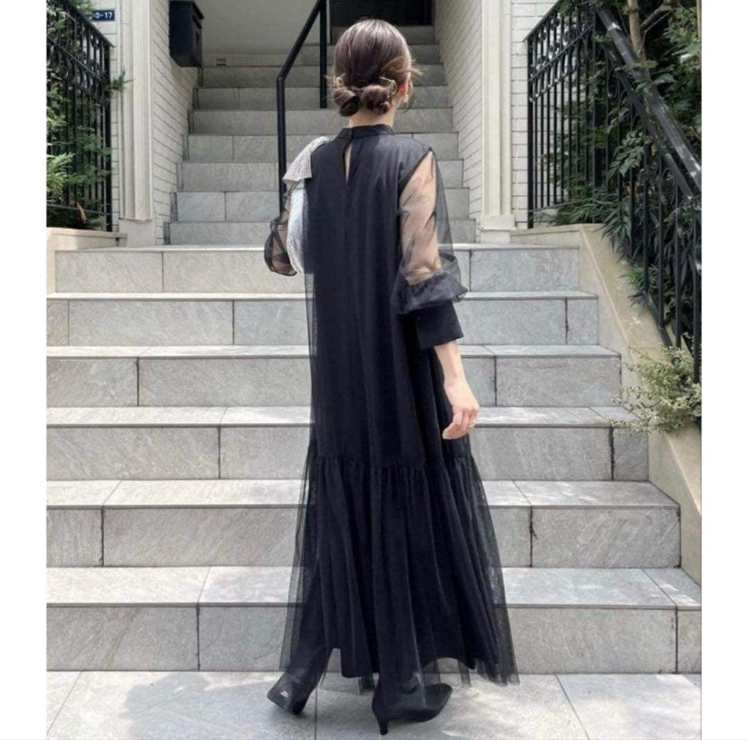 capricieux le'mage チュールハイネックワンピース