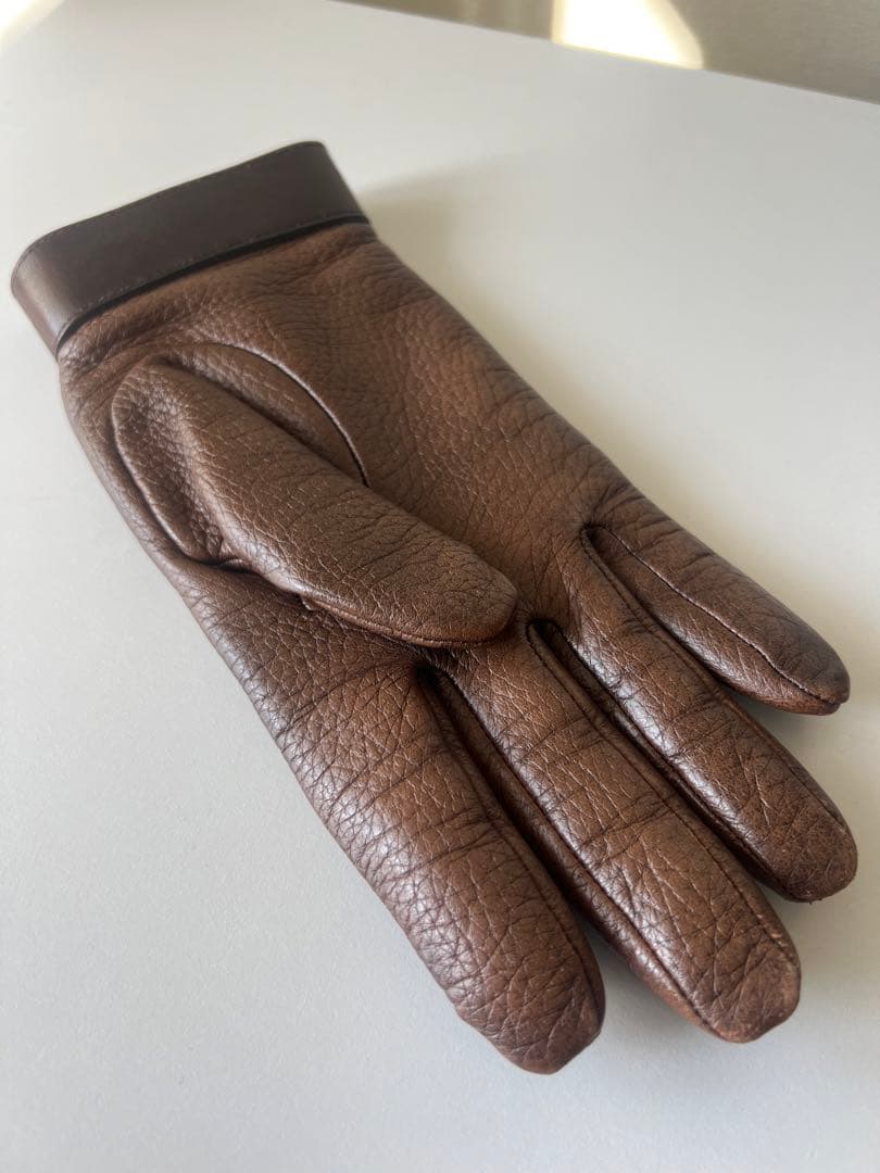 QVQBerluti 手袋 ブラウン/ブラック レザー