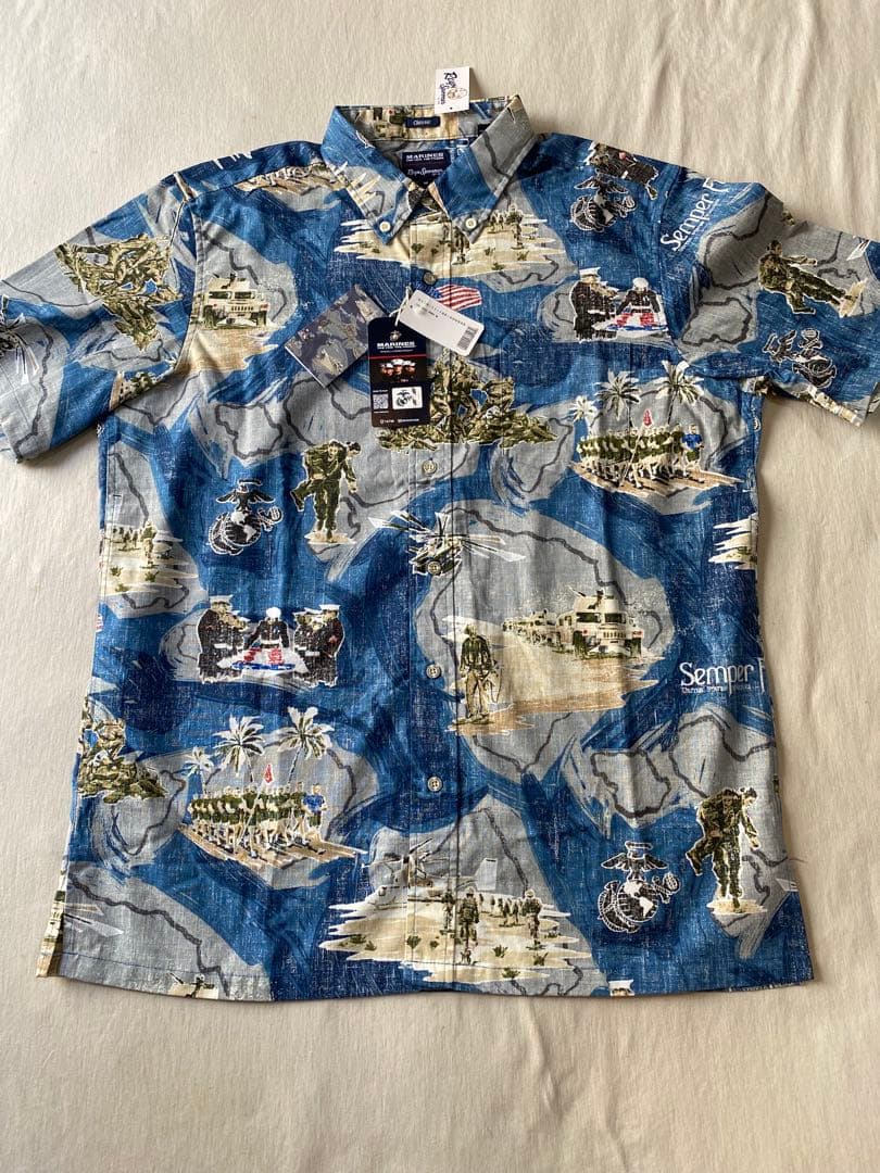 M新品未使用　ReynSpooner ✖️MARINES 米軍 限定コラボシャツ