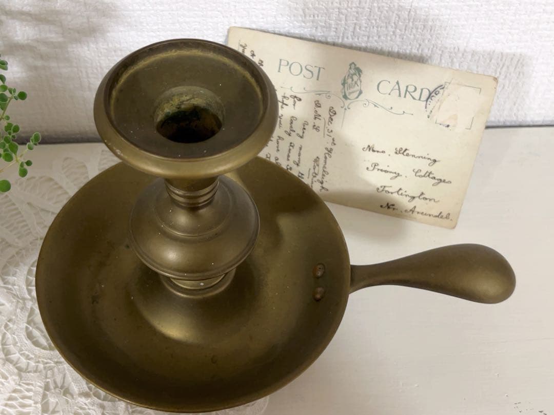 真鍮のキャンドル立て＊イギリスアンティーク