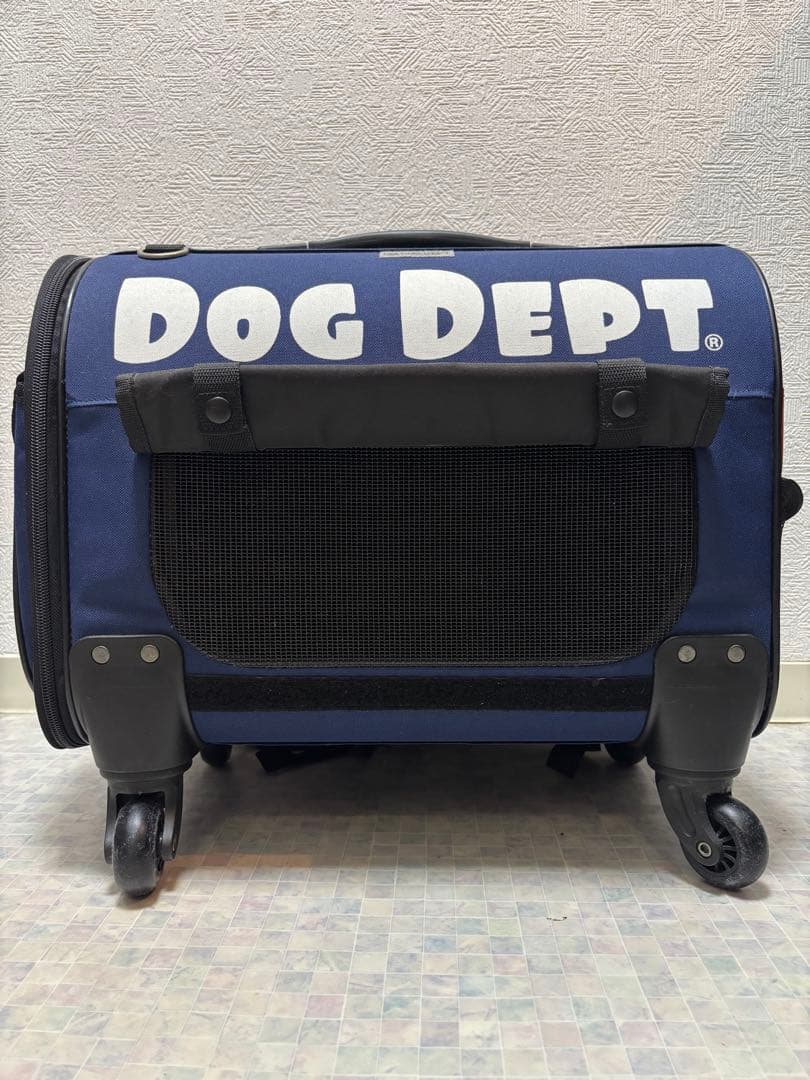 DOG DEPT キャリーバッグ ネイビー/レッド