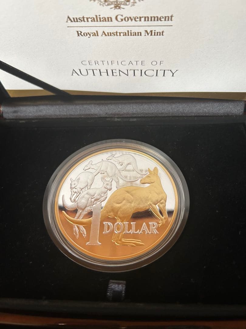 マニア必見　限定1000枚　カンガルーの群れ銀貨　5オンス