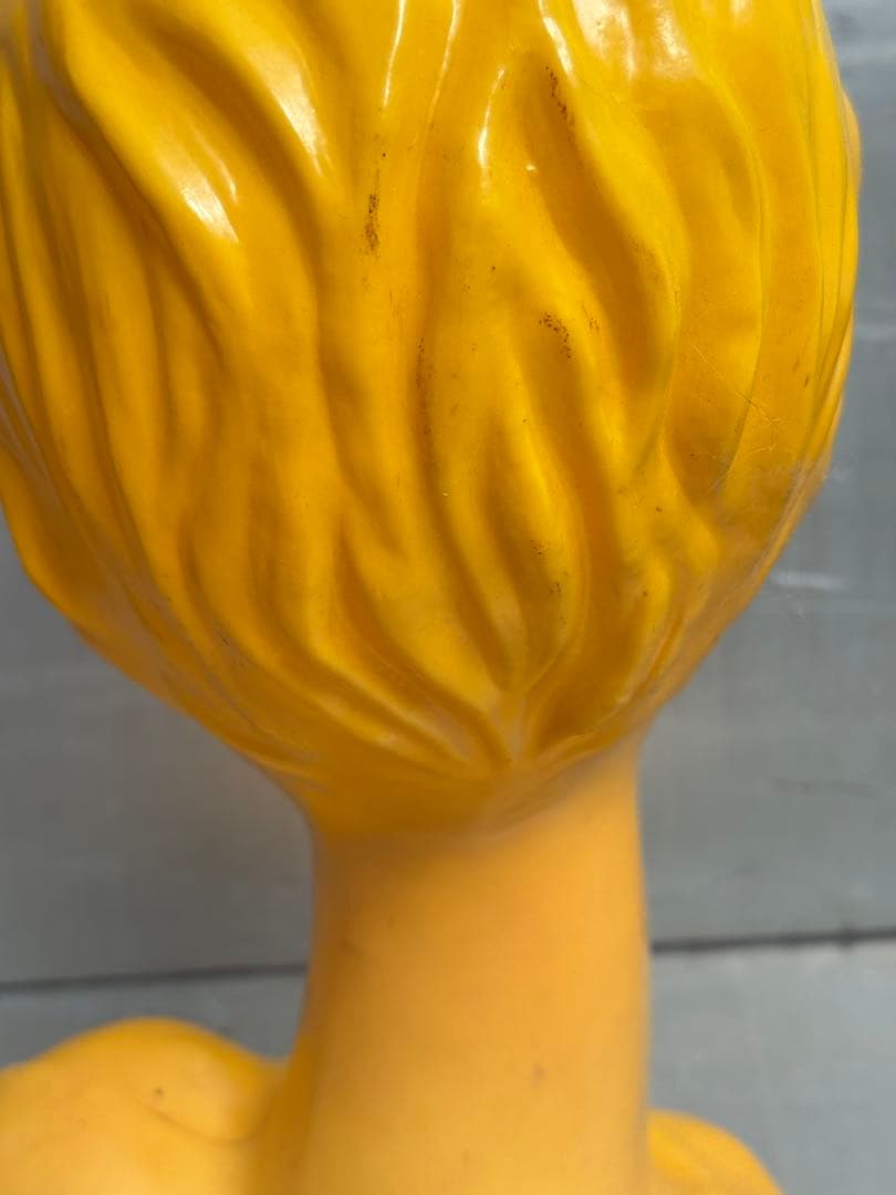 黄色/マネキンヘッド/レトロポップ/Huard/ツイギーtwiggyビンテージ