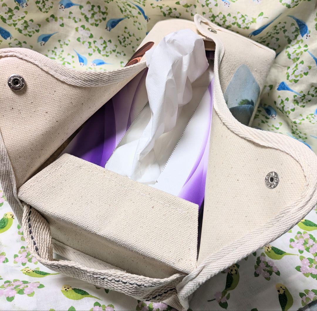 【うちの子オーダー作品例②ティッシュケース】