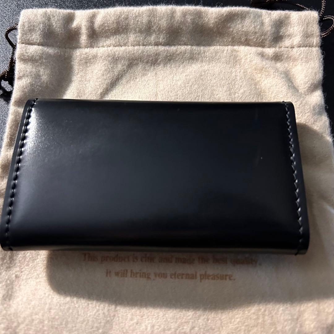 【未使用】GANZO シェルコードバン2 キーケース ホーウィン社　ブラック