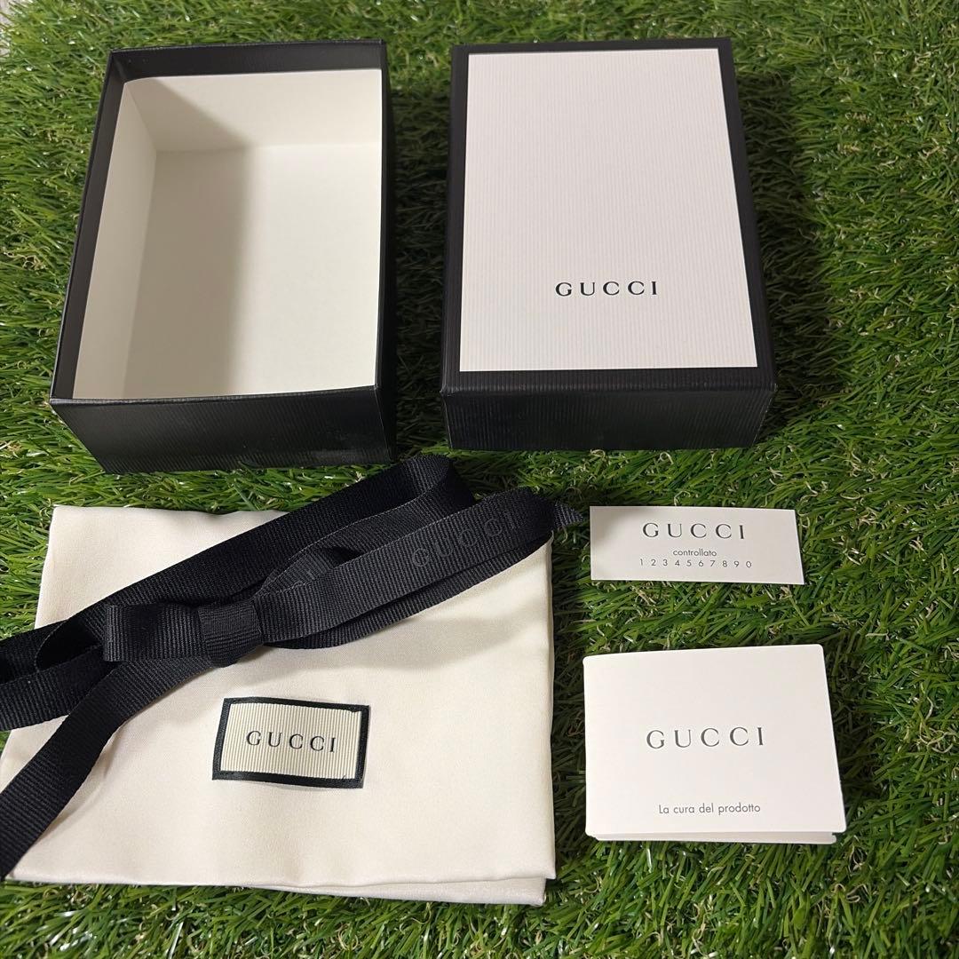 GUCCI＊GG マーモント レザー 二つ折り 財布