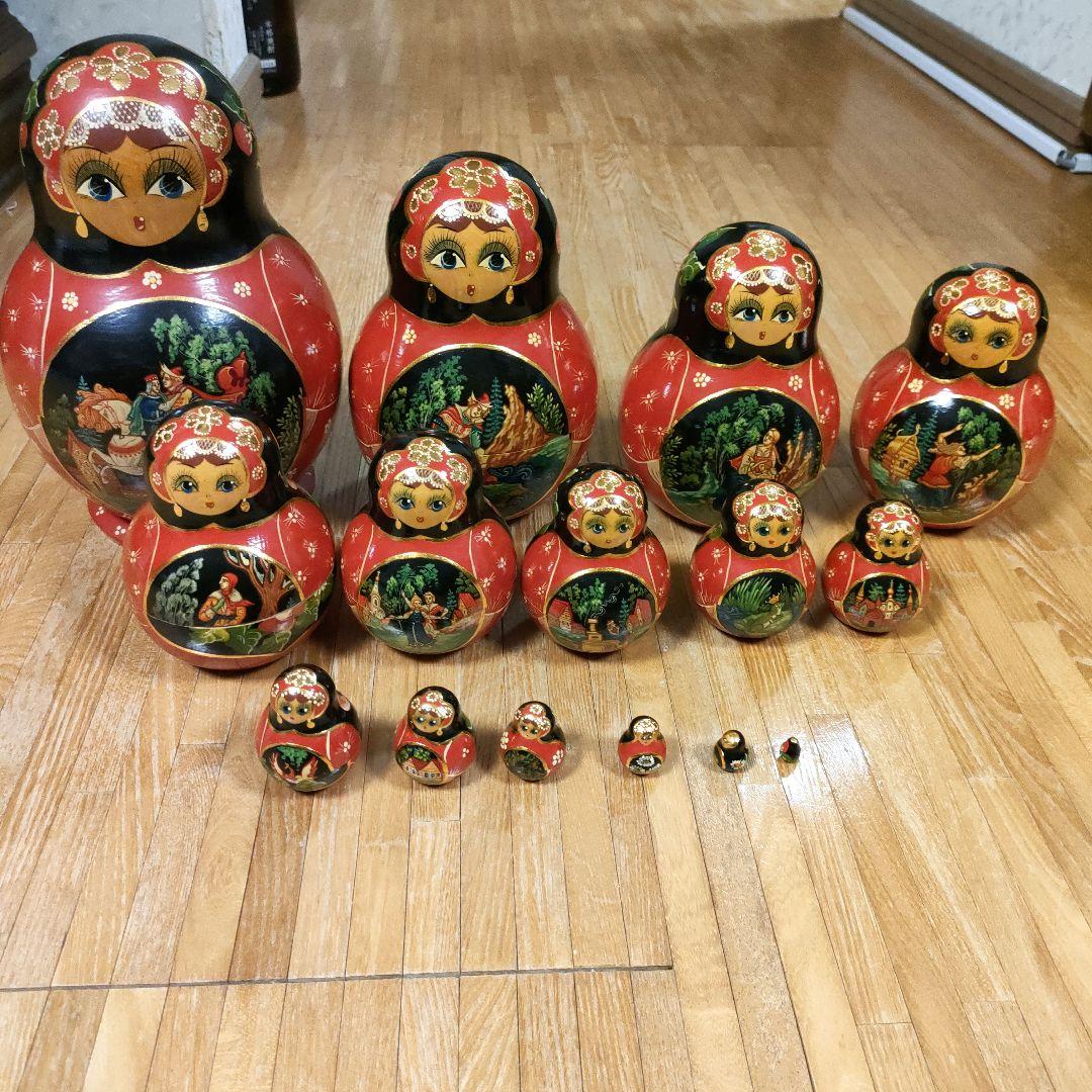 マトリョーシカ 15個セット 手描き