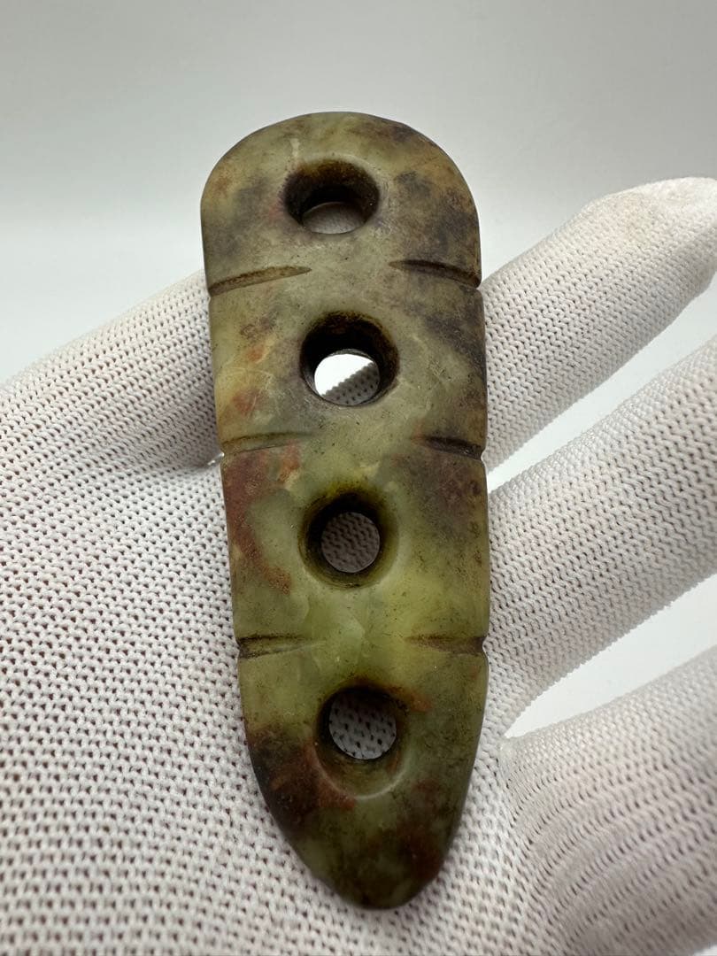 【中国古美術 】紅山文化 大型古玉璧 旧蔵 置物 巻珠戦漢古玉 旧藏品 合計9点