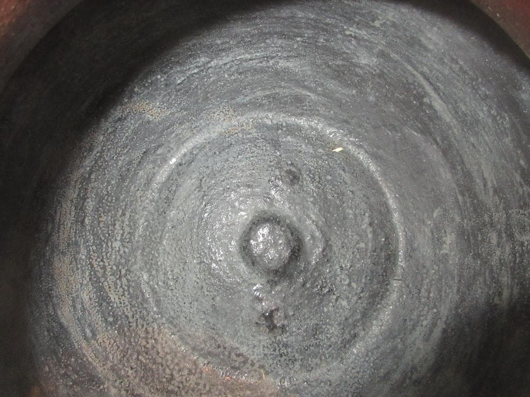 送料込【逢絢亭】茶道具 風炉釜 車軸釜 亀甲地紋 日展審査員 横倉嘉山 共箱入り