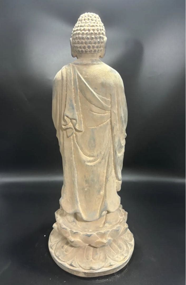 仏教　石仏 如来 細工彫刻 釈迦 縁起物 お釈迦様 釈迦如来 石彫仏像