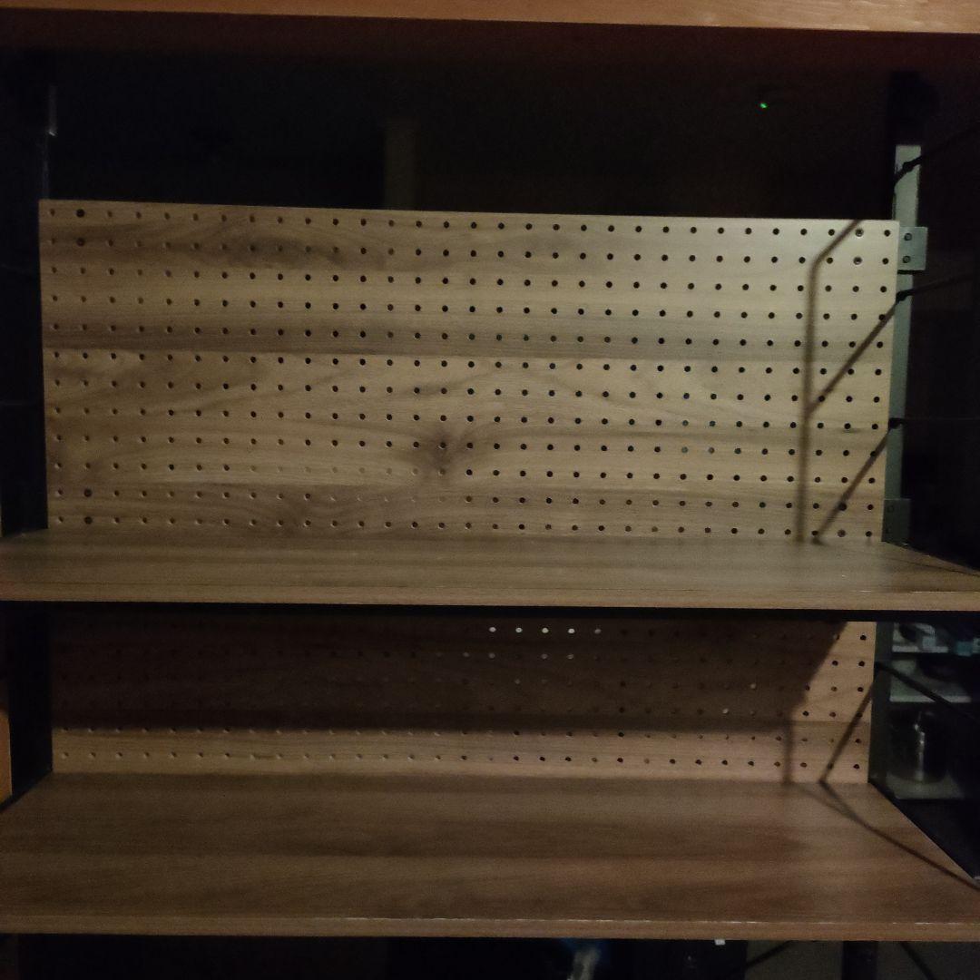 ニトリ　Nポルダ　木製オープンシェルフ 5段 ブラウン