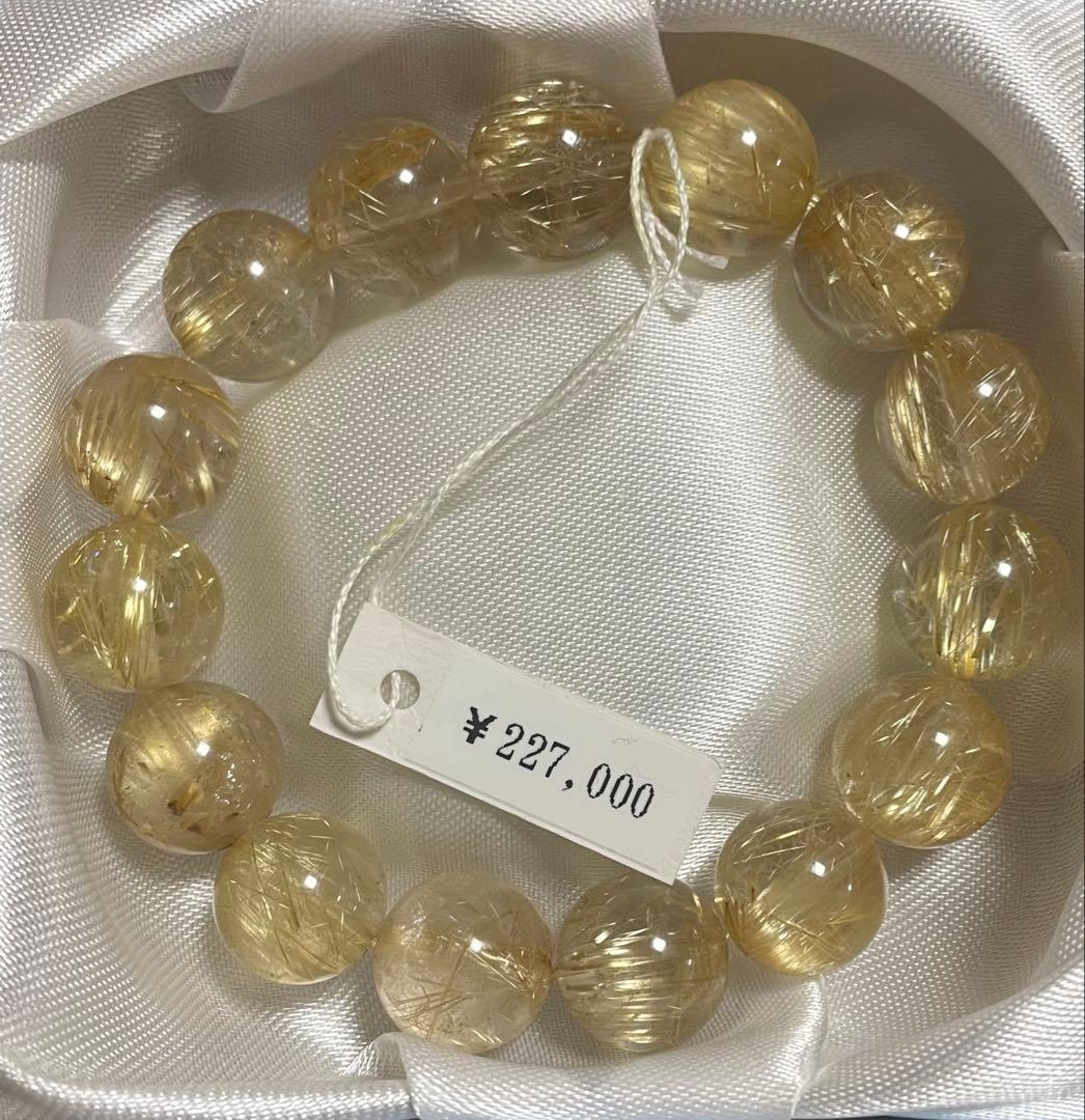 【開運・金運】高級　タイチンルチル 12.5-13mm 高品質