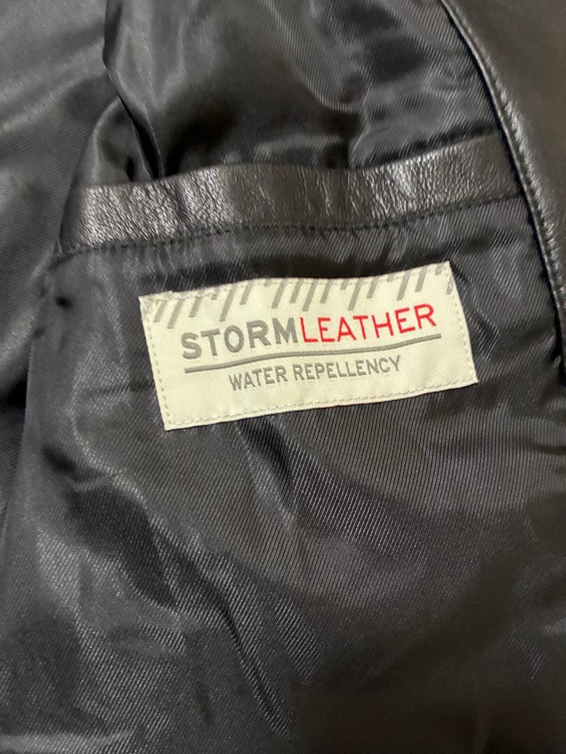 エディーバウアーEddieBauer羊革レザーライダースジャケットXL未使用品