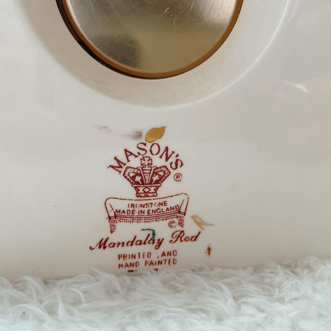 MASON’S メイソンズ 置時計 マンダレイ レッド ビンテージ 置物