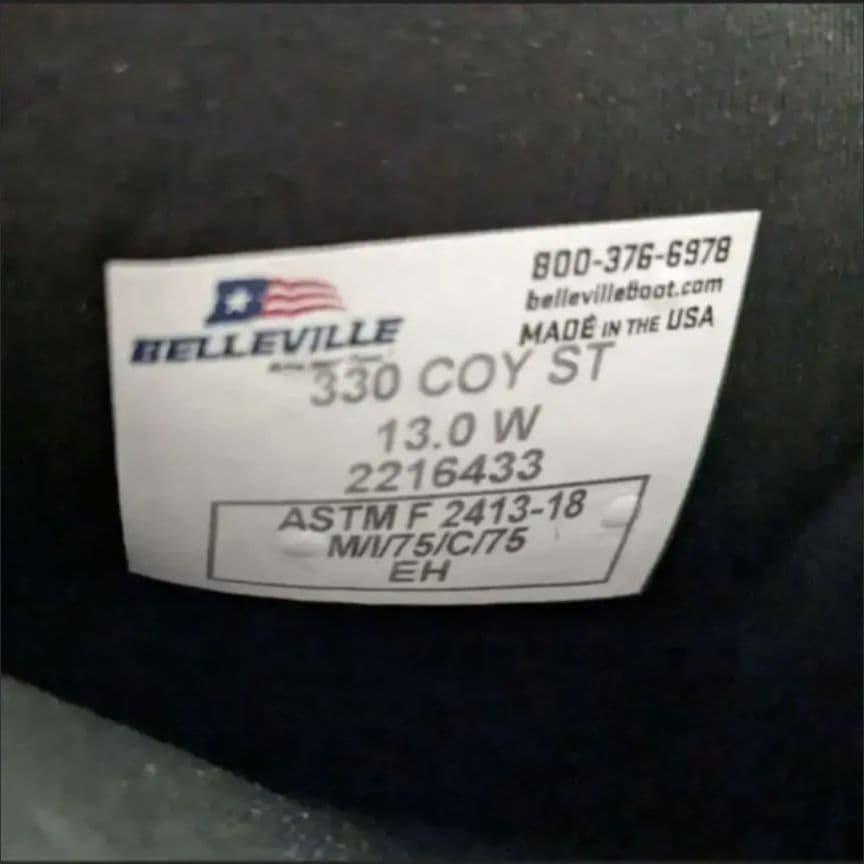 米軍　belleville コンバットブーツ　未使用