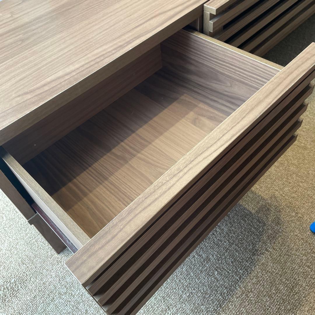 テレビ台 木 収納 ローボード ブラウン 茶色