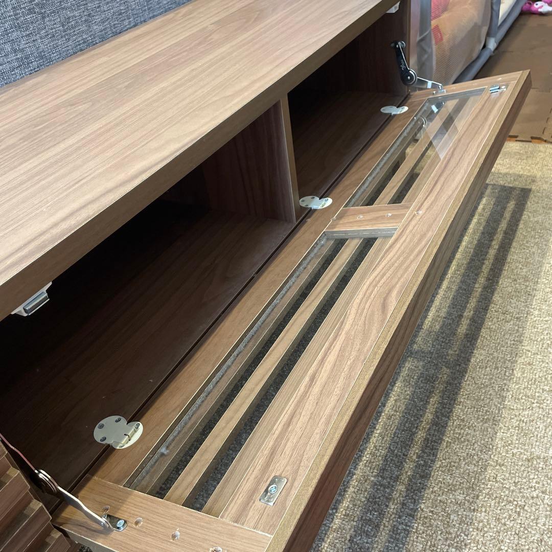 テレビ台 木 収納 ローボード ブラウン 茶色