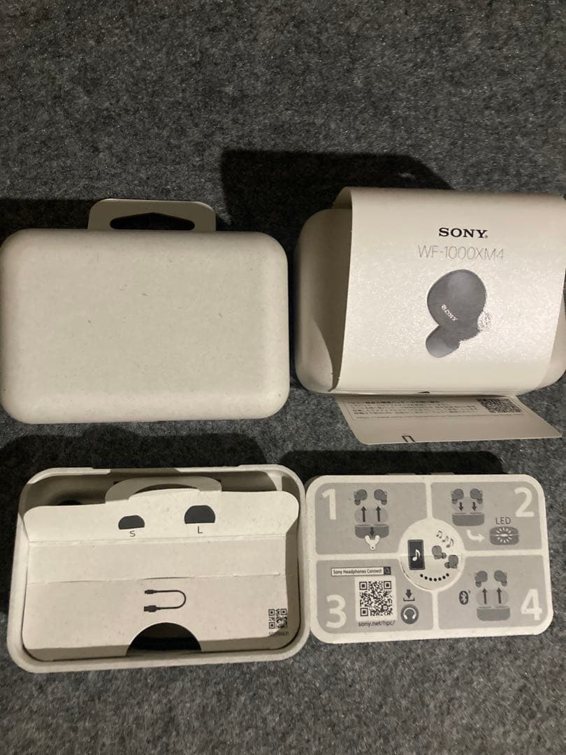 【美品】SONY WF-1000XM4 ノイズキャンセリングイヤホン 付属品あり
