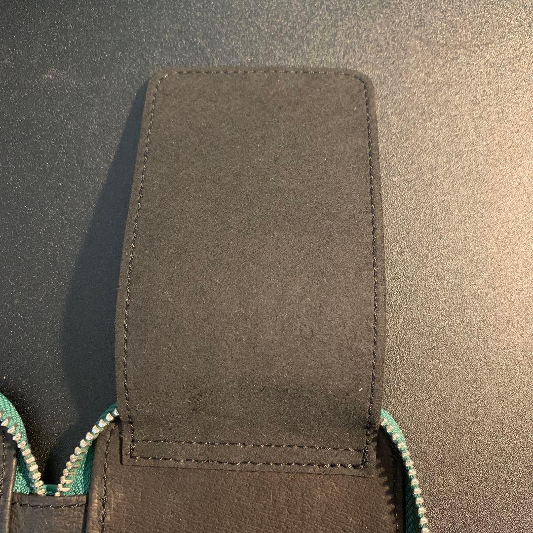 Luddite ラウンドジップ エッセンシャルMAYA ティール&定規と芯ケース