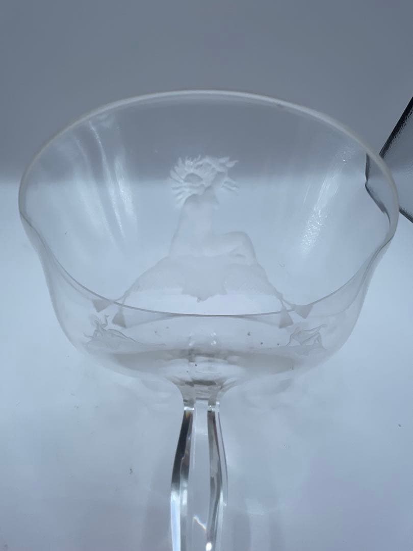 エッチング動物デザイン カクテルグラス