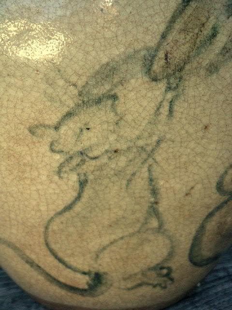 ♥時代♥　御深井焼　♥壺♥　花瓶　骨董　古玩