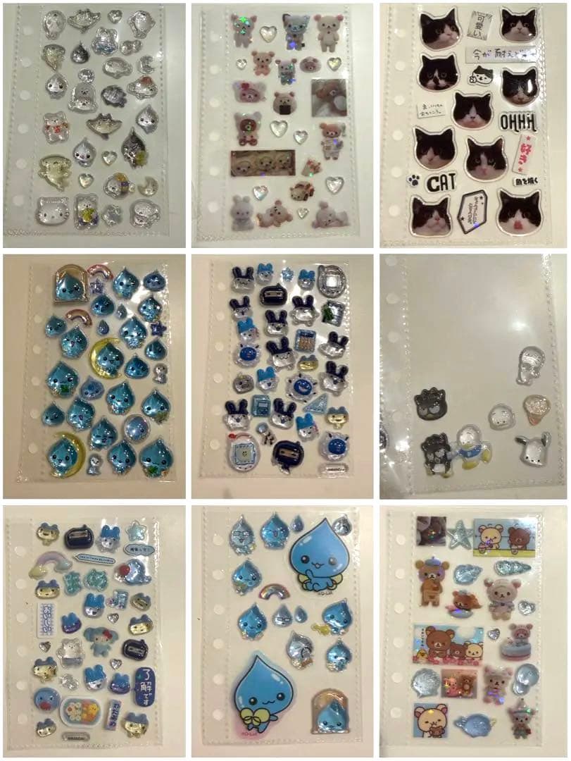 シール帳完成品 7冊セット ボンボンドロップシール多め