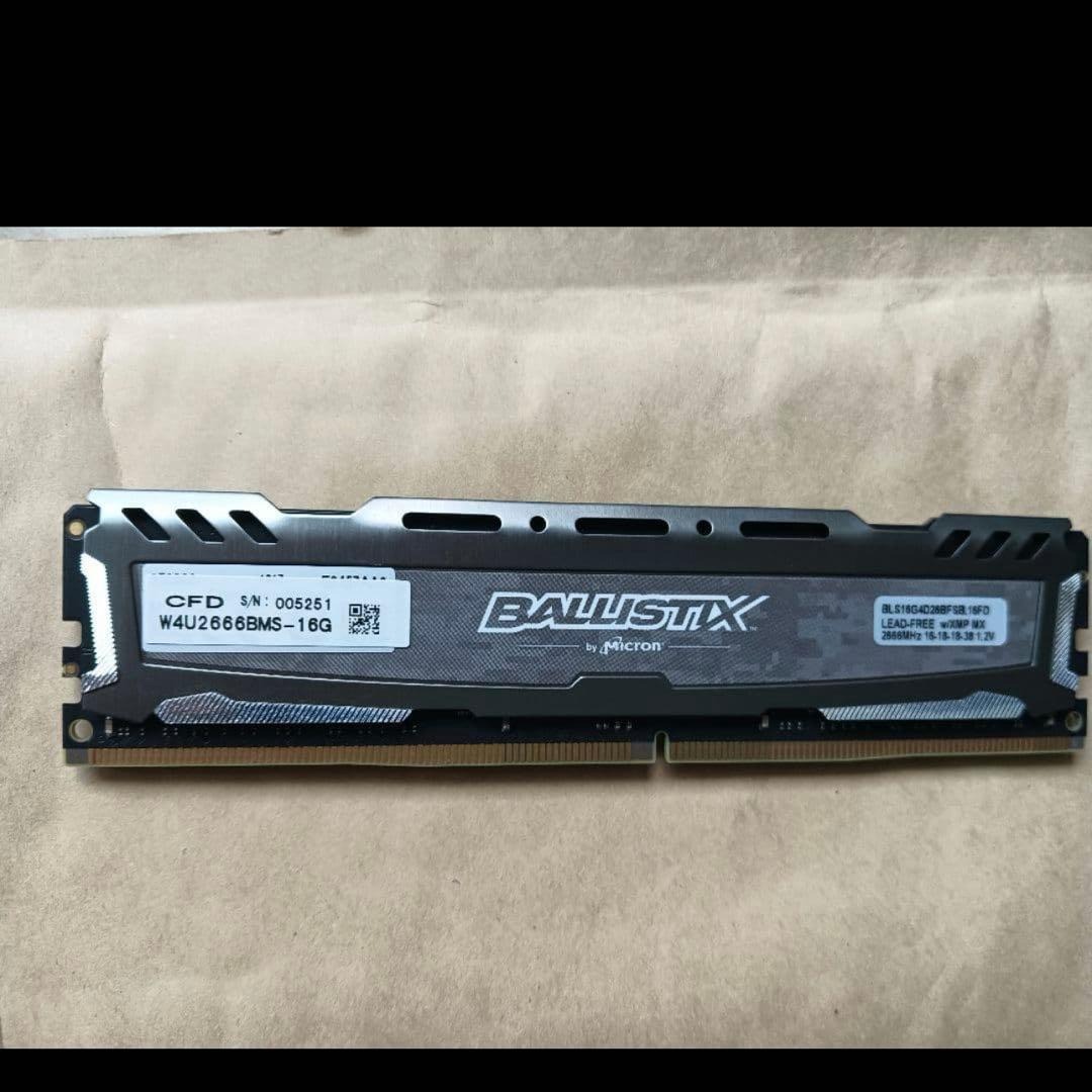 Ballistix Sport DDR4 メモリ16GB