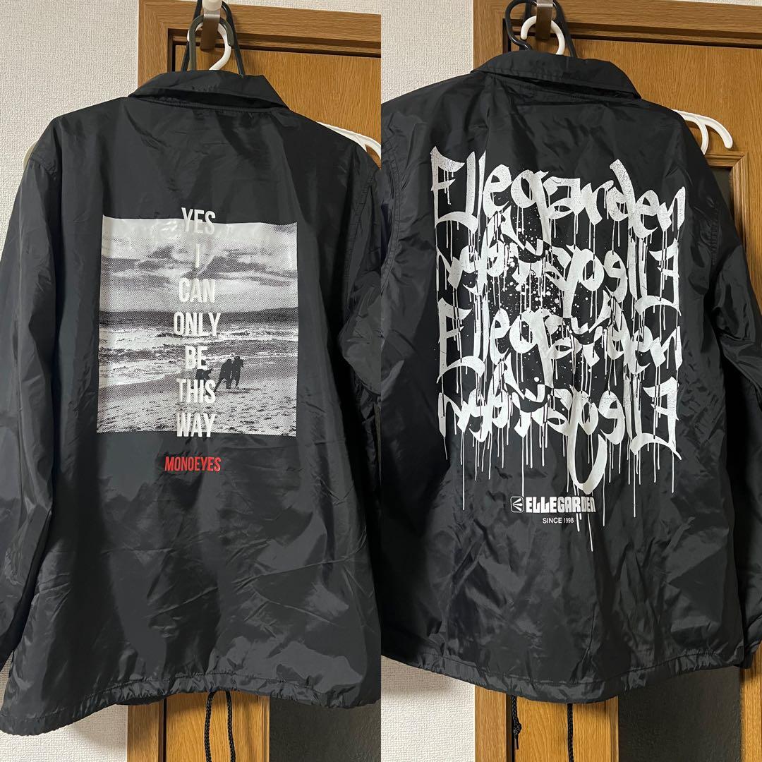 MONOEYES ＋ELLEGARDENブラック ナイロンコーチジャケット