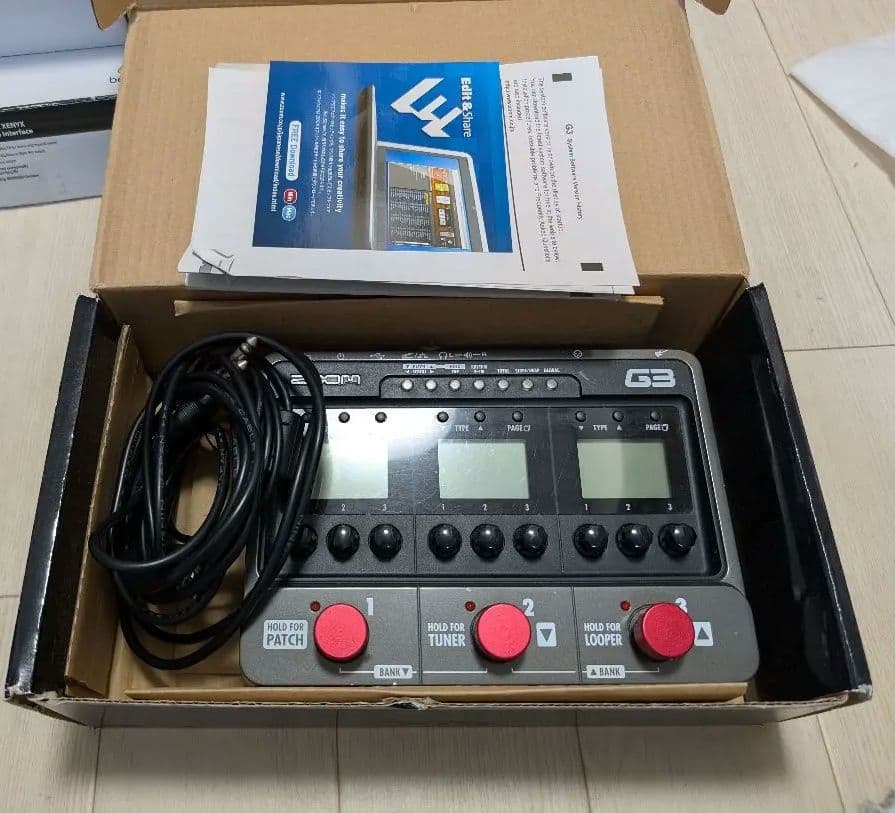 Zoom G3 ver 2.0 ギターエフェクター キャプ付き