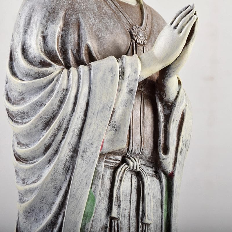 仏教美術　樹脂製　レプリカ　国宝　月光菩薩像　仏像　置物　M　R7674