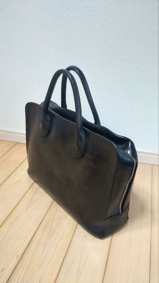 ラルフローレン 黒 レザー ビジネスバッグ