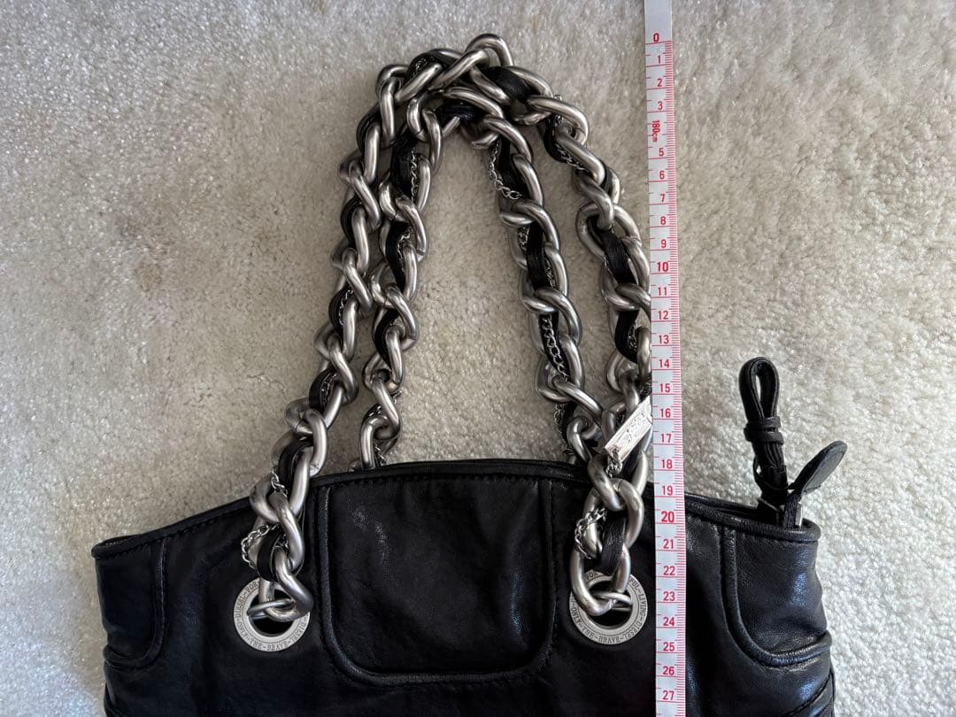 【お値下げ中】【美品】DIESEL レザーチェーンバッグ