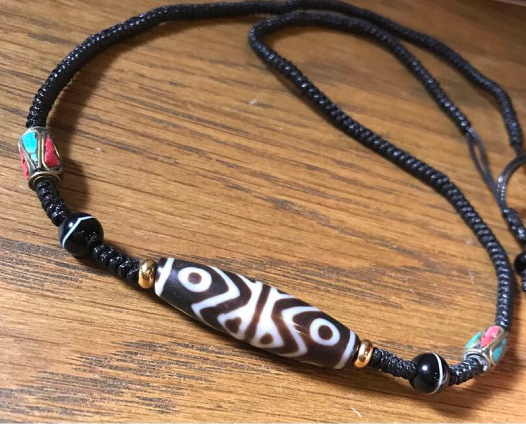 ☘️超レア　金剛虎牙六眼天珠 ジービーズ Dzi　ネックレス