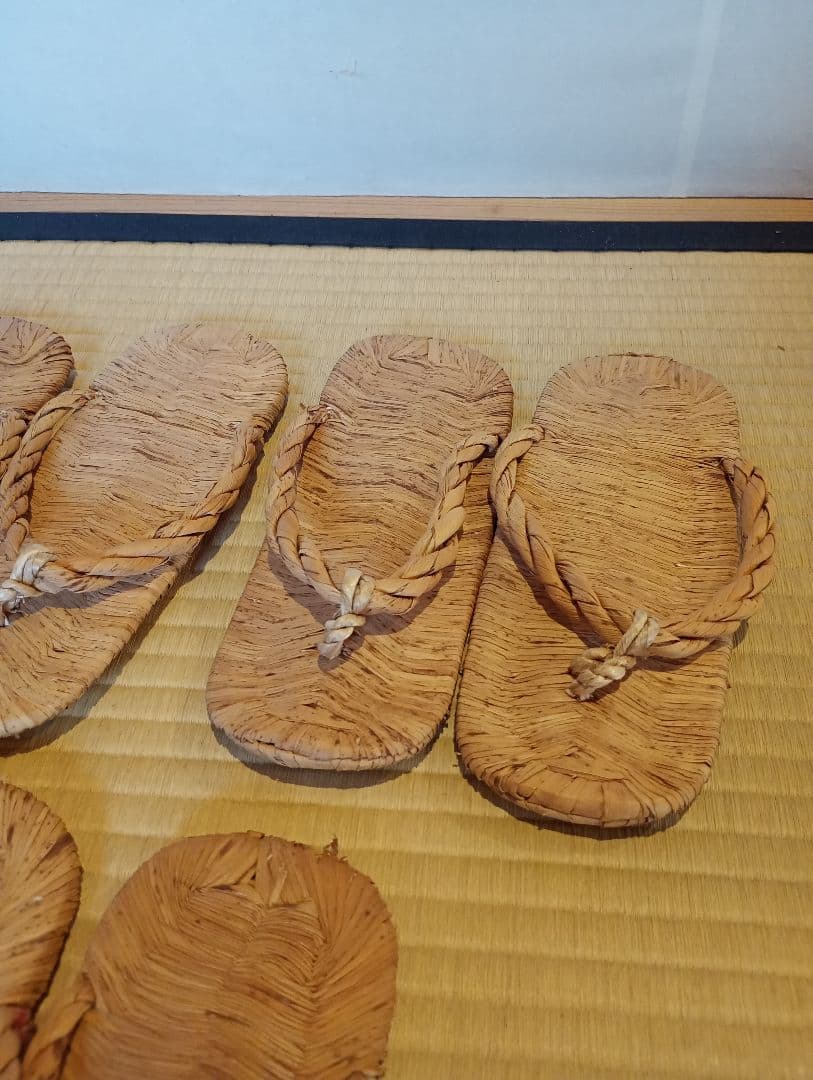 【茶道具】露地　草履5客セット　数寄屋草履　茶事道具　その他979