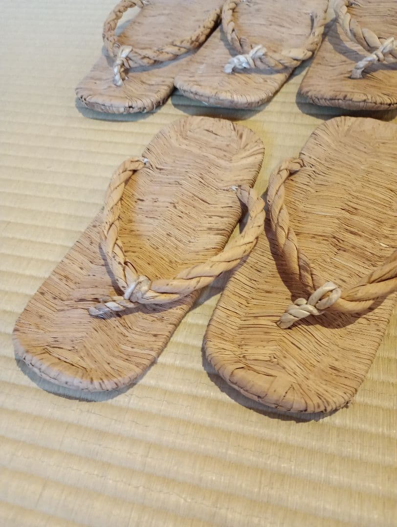 【茶道具】露地　草履5客セット　数寄屋草履　茶事道具　その他979