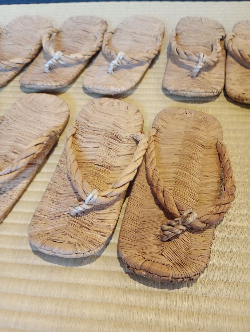 【茶道具】露地　草履5客セット　数寄屋草履　茶事道具　その他979